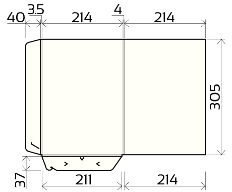 Divpusējas mapes B302