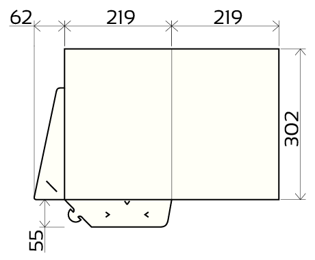 Divpusējas mapes B303