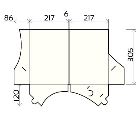 Divpusējas mapes A207