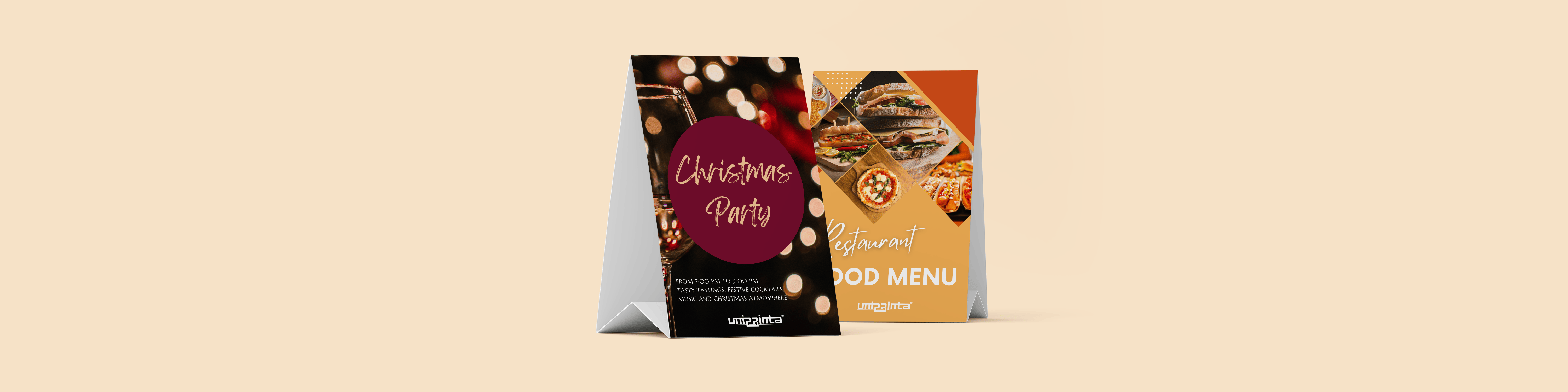 Two-sided table tent
