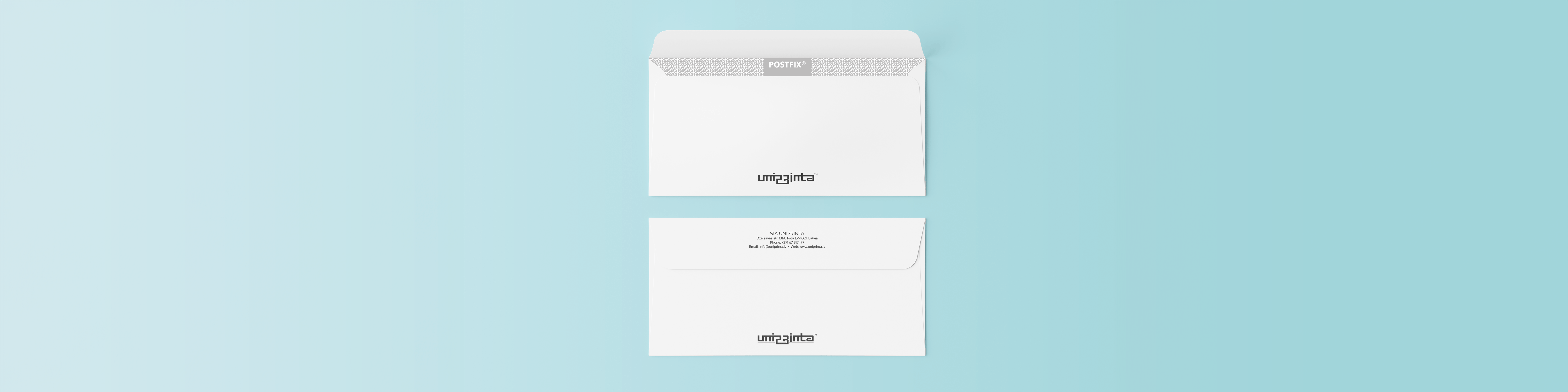 Envelopes without window one-sided