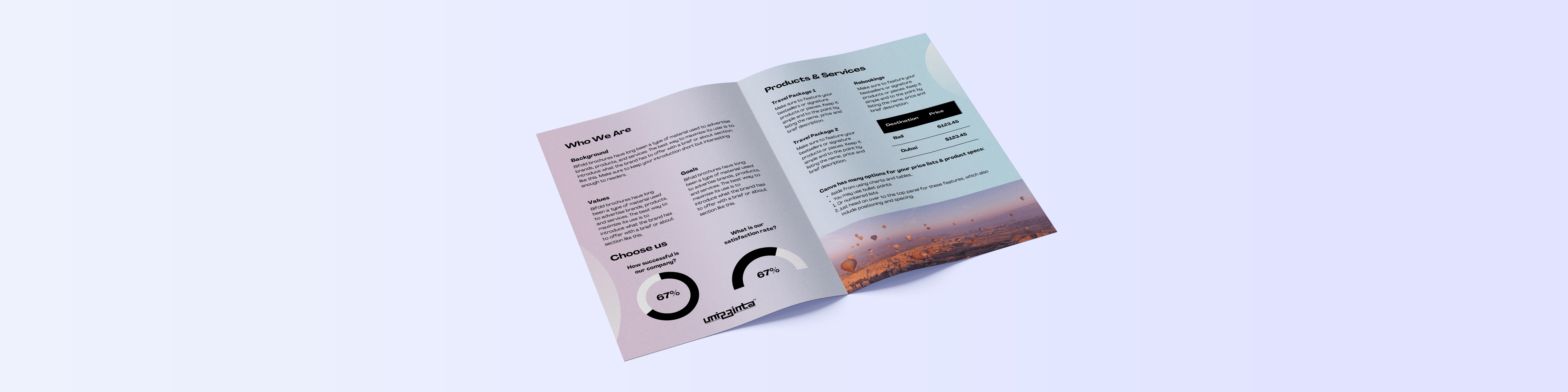 Single folded leaflet