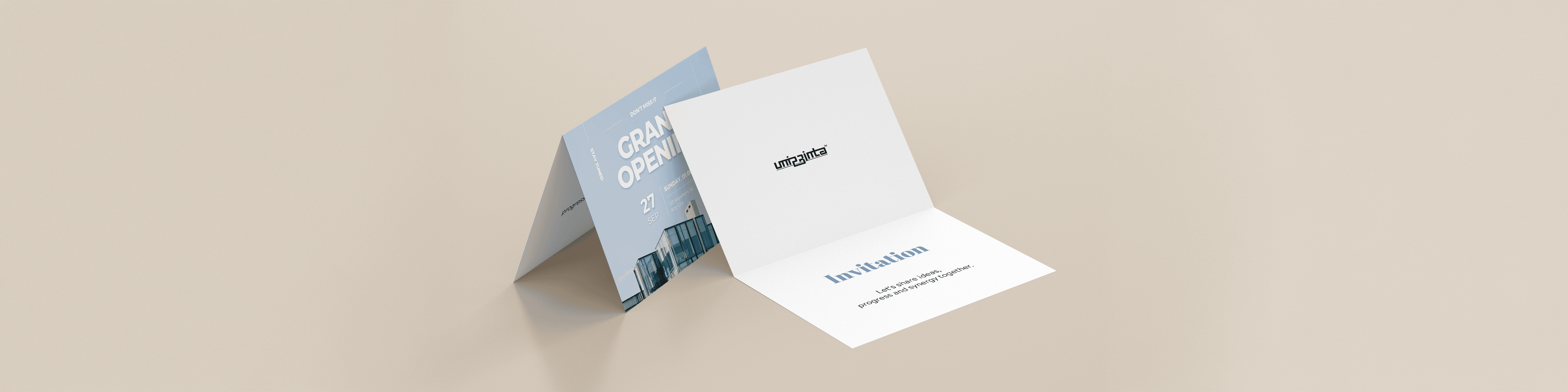 Standard folded cards