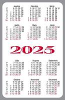 Pocket Calendar