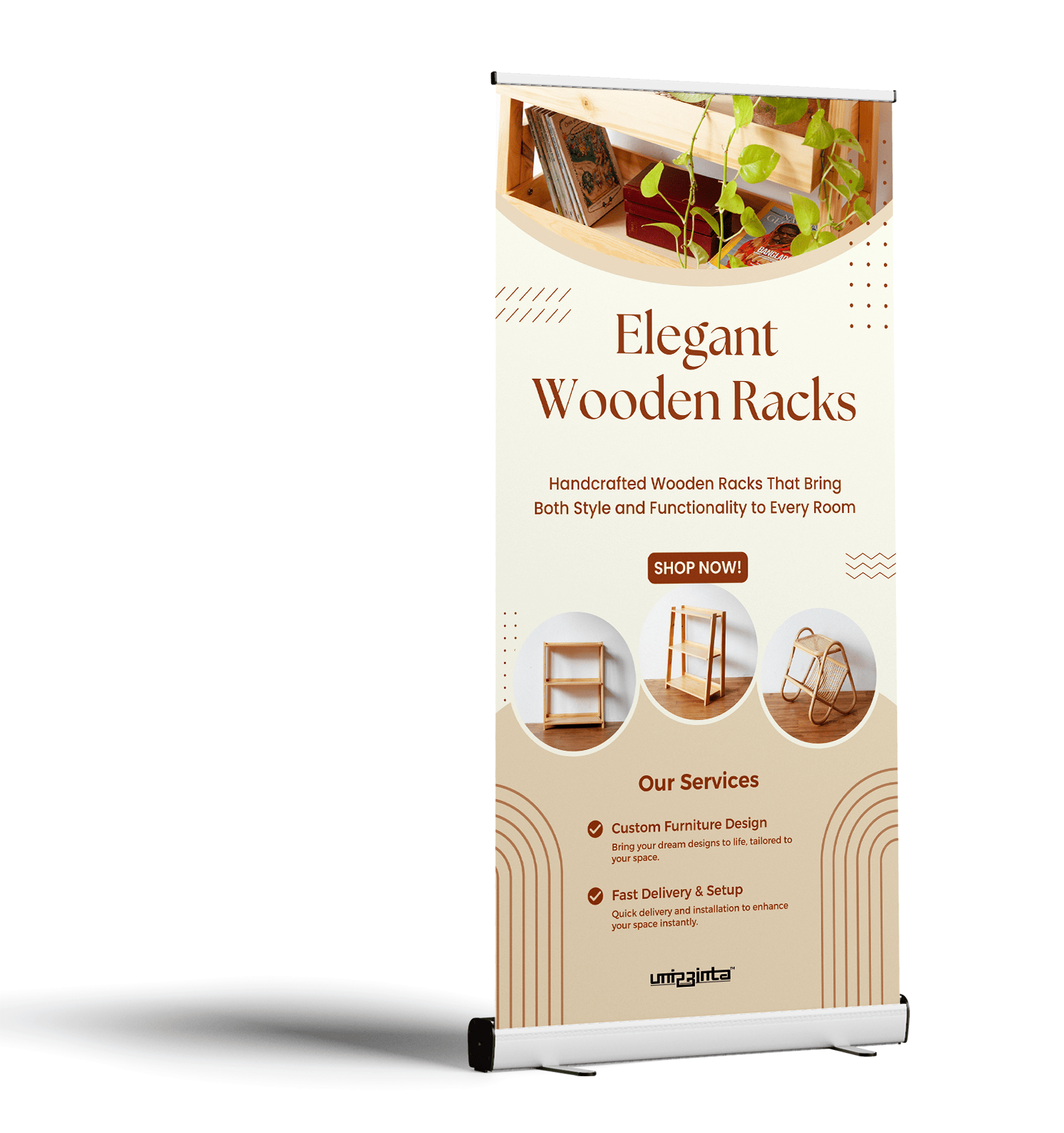 Roll-up stendi