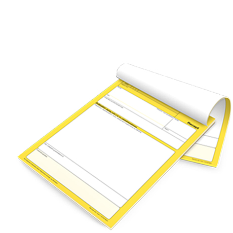 Notepads with glue binding