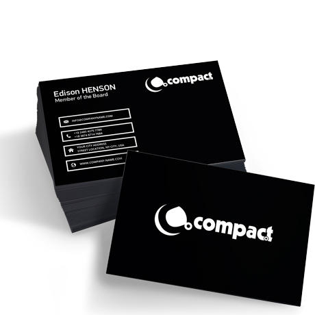 Screen printed business cards