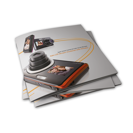 Square Brochures, stitched